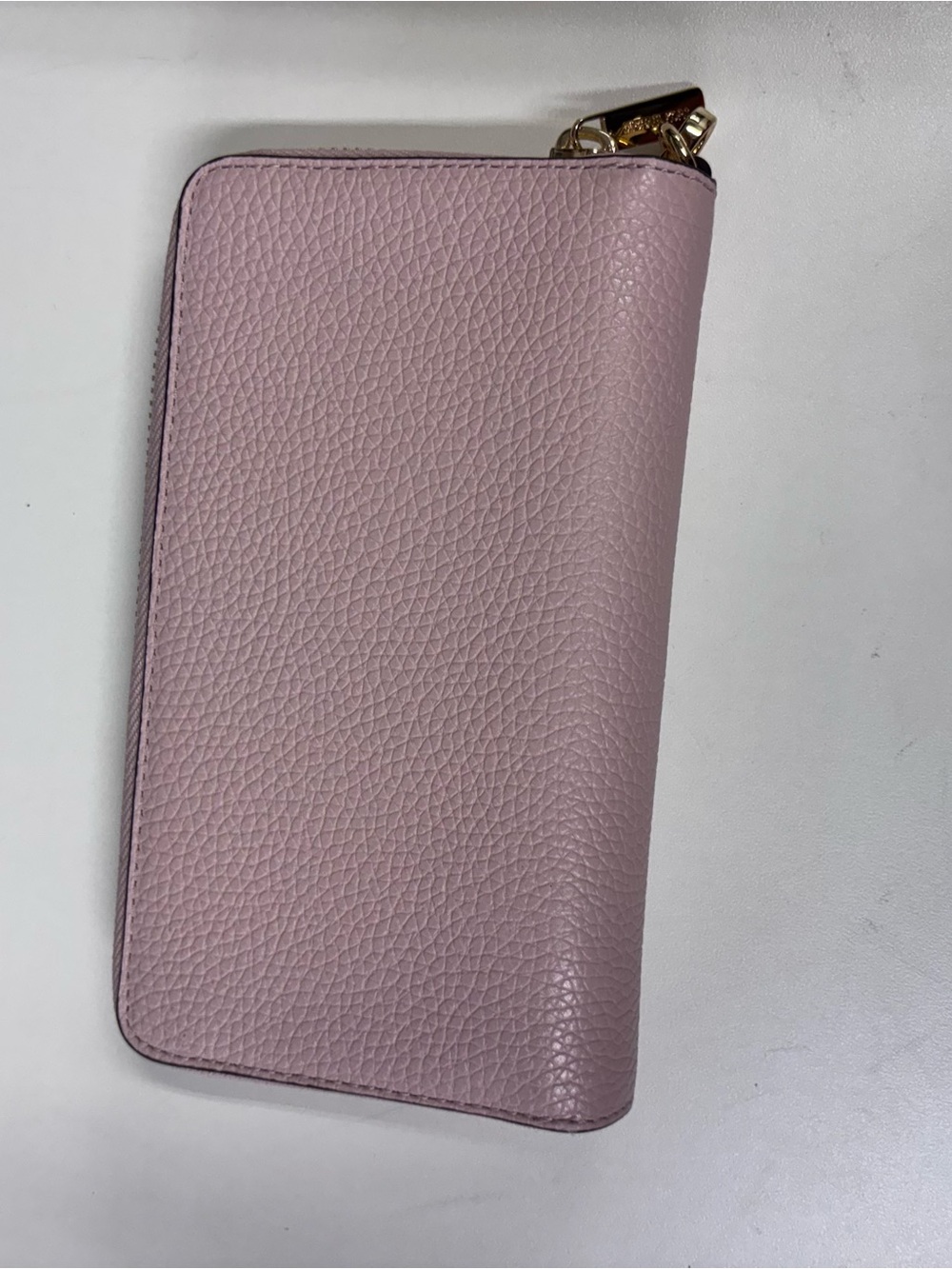 Michael Kors Blush Pink Zip Wallet with Gold Hardware + wristlet - Picture 5 of 8